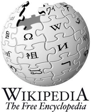 The logo of Wikipedia.